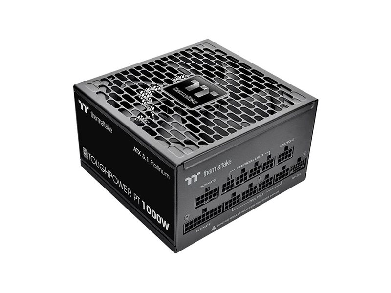 Блок питания Thermaltake Toughpower PT/1000W/Fully Modular Non Light/Full Range/Analog/80 Plus Platinum/EU/100% JP CAP/Etched Cables/ATX 3.1