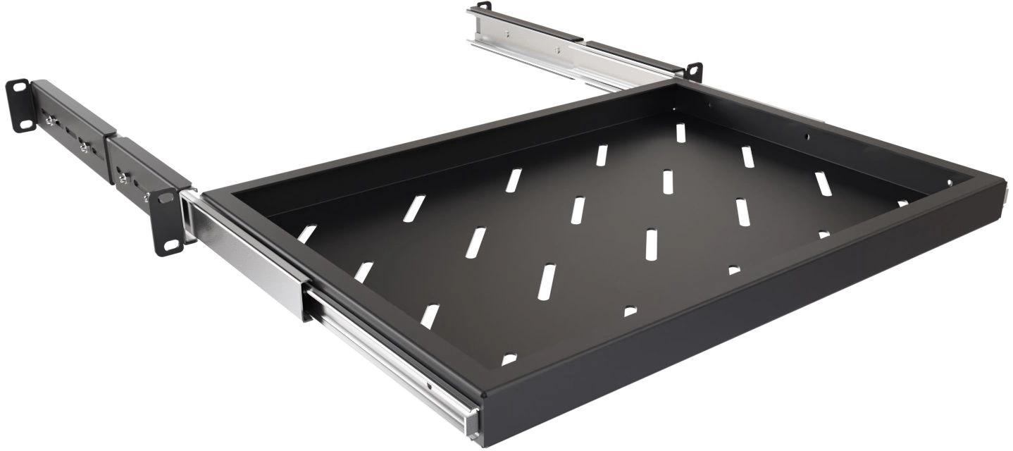 Полка выдвижная NTSS NTSS-MSKB-FS-600-BL 1U нагр.:20кг. 19" 300мм черный