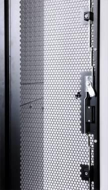 Шкаф серверный ЦМО (ШТК-СП-48.8.12-48АА-9005) напольный 48U 800x1130мм пер.дв.перфор. задн.дв.перфор.2-хст. 2 бок.пан. направл.под закл.гайки 1350кг черный 890мм 170кг 180град. 2215мм