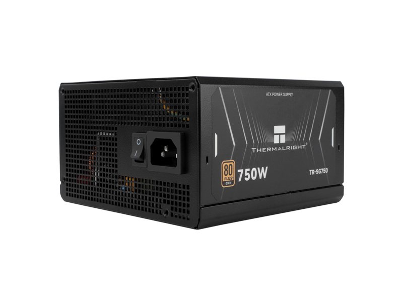 Блок питания 750W/ Power Supply Thermalright, 750W 80+ Gold (ATX, 3.1, PCIe 5.1, Full modular, 1x24(20+4)pin 600mm, 2xCPU 8(4+4)pin 650mm, 2xPCIe*2 8(6+2)pin 650+150mm, 1x12VHPWR PCIe 5.1 12+4pin 600mm, 2xSATA*4 450+150+150+150mm, 1xMOLEX4pin*3 500+150+15