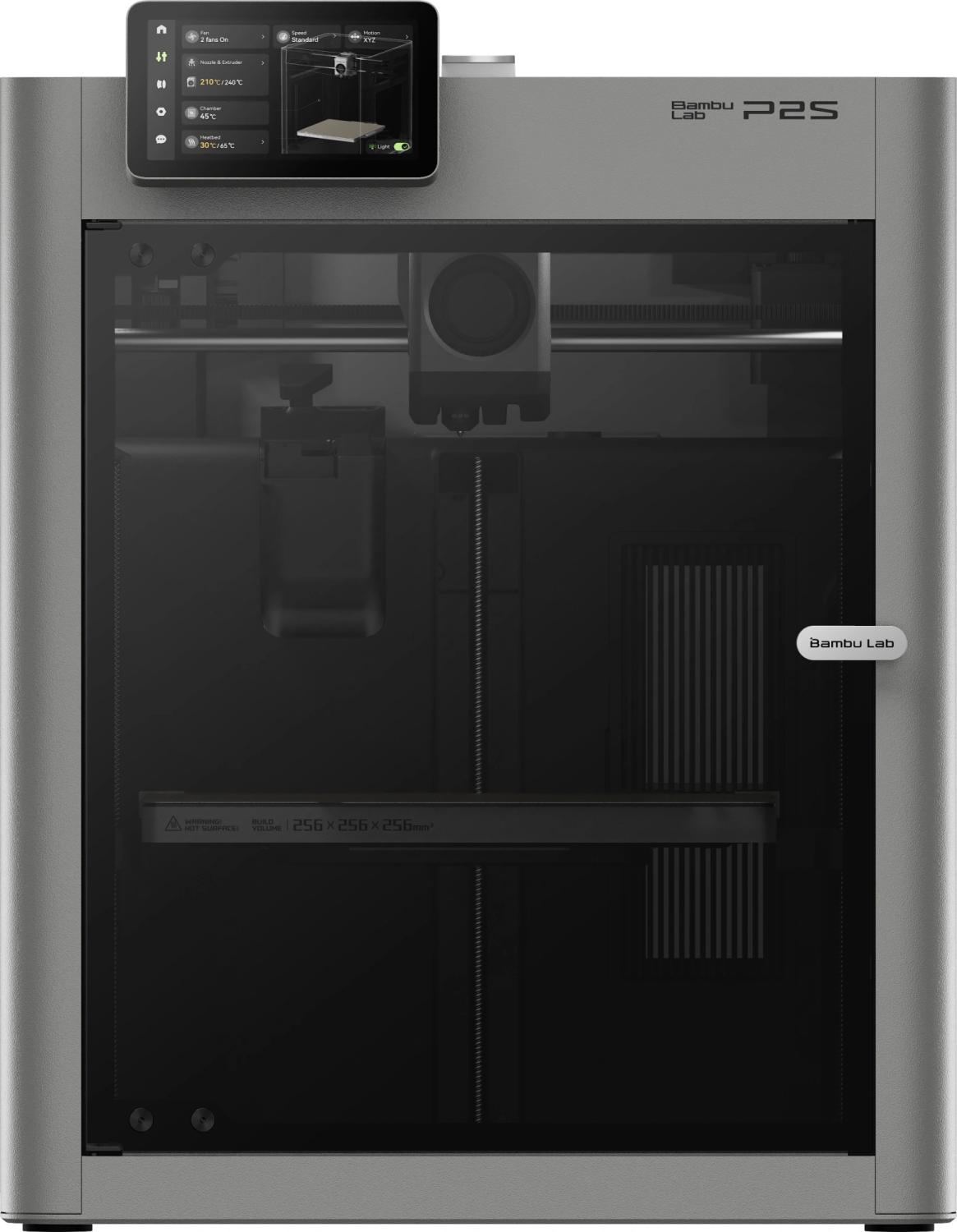 Принтер 3D Bambu Lab P2S 256x256x256мм ABS/PLA/PETG/ASA/Carbon/Glassfiber/TPU 80мкм