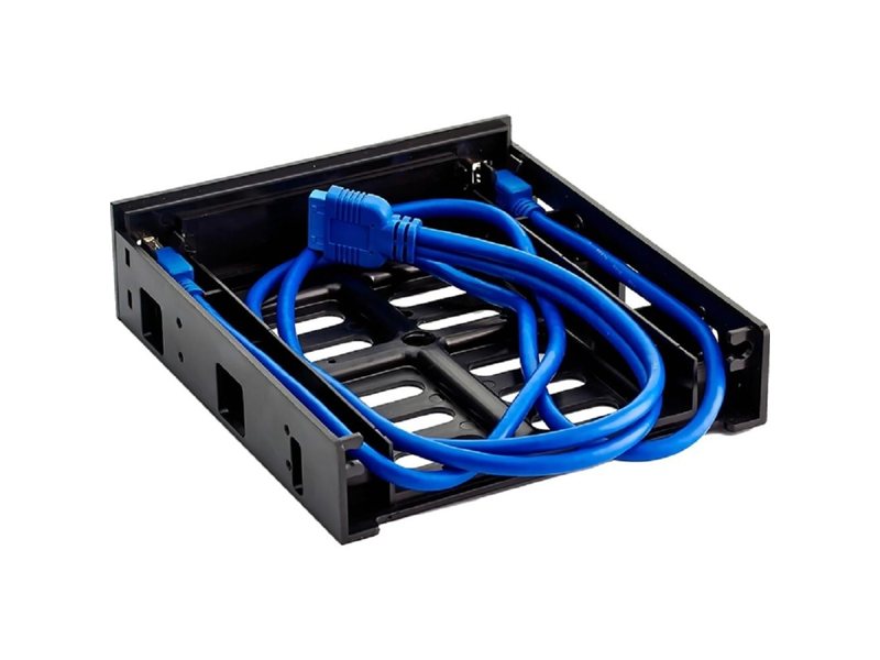 Exegate EX280445RUS Салазки (переходник) для установки HDD 2.5/3.5" в отсек 5.25" с 2*USB3.0 Exegate HD-2U3
