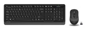 Клавиатура + мышь A4Tech Fstyler FG1010 клав:черный/серый мышь:черный/серый USB беспроводная Multimedia (FG1010 GREY)