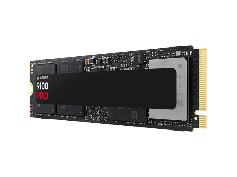 Твердотельный накопитель/ Samsung SSD 9100 PRO, 4000GB, M.2(22x80mm), NVMe 2.0, PCIe 5.0 x4, V-NAND TLC, R/W 14800/13400MB/s, IOPs 2 200 000/2 600 000, TBW 2400, DWPD 0.3 (12 мес.)