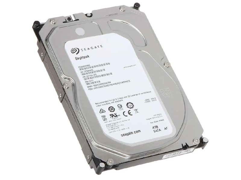 Жесткий диск/ HDD Seagate SATA3 4Tb 5900 Skyhawk Surveillance 256Mb 1 year warranty (replacement WD40PURZ, ST4000VX013, ST4000VX016)