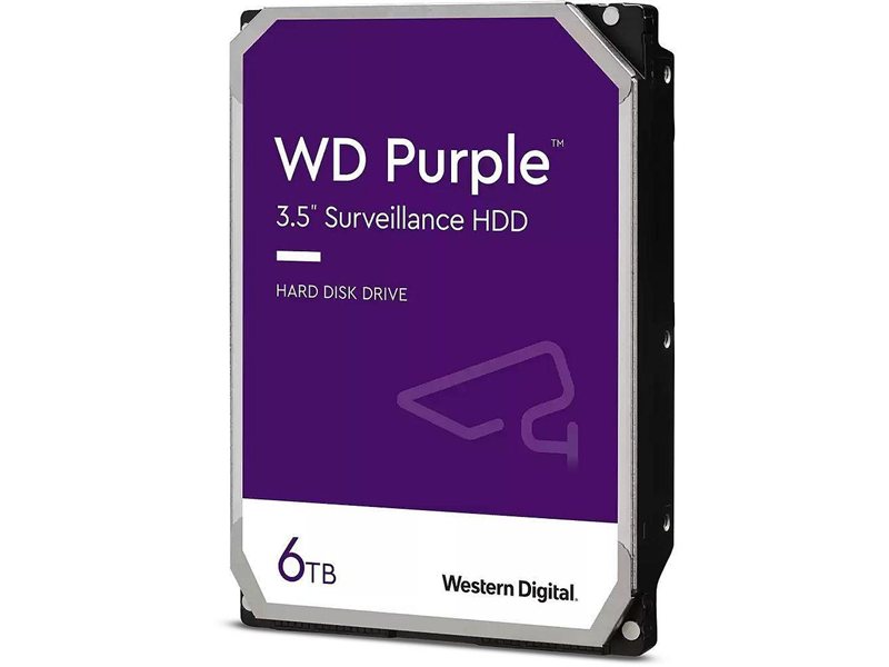 Жесткий диск Western Digital Purple Pro HDD 3.5" SATA 18Tb, 7200 rpm, 512MB buffer (DV&NVR + AI), WD181PURP, 1 year