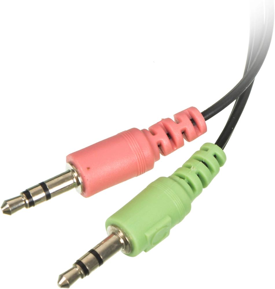 Наушники с микрофоном Оклик HS-M137V черный 1.8м мониторные оголовье (614046)