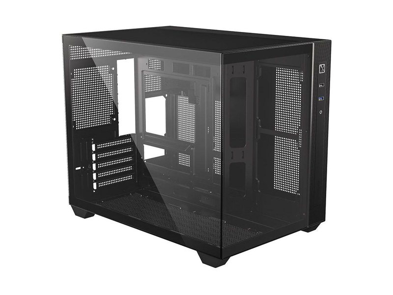 Case ID-Cooling VIEW 500 Black mATX/ win TG/ no fan/ CPU 162mm/ GPU 407mm/ no PSU