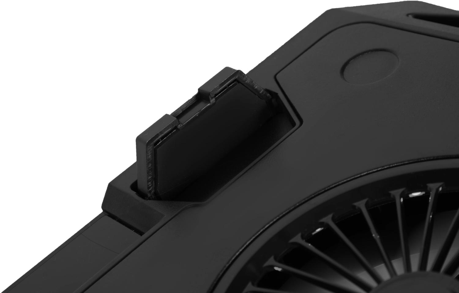 Подставка для ноутбука Digma D-NCP170-2x110RGB 18" 400x288x45мм 52дБ 2xUSB 2x 110ммFAN 1250г Fan-control металл/пластик черный