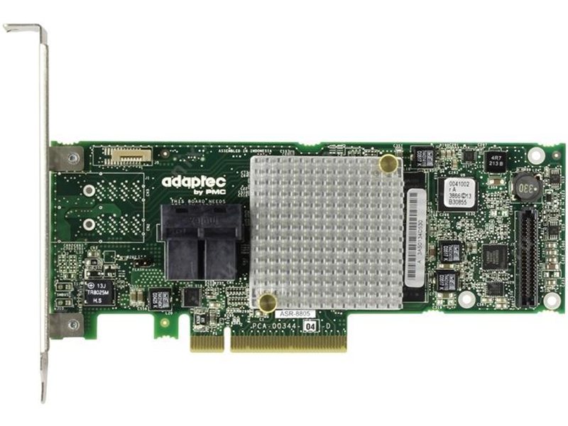 Adaptec ASR-8805 SGL 2277500-R {RAID 0/1/1E/10/5/6/50/60, 8i ports, 1Gb}
