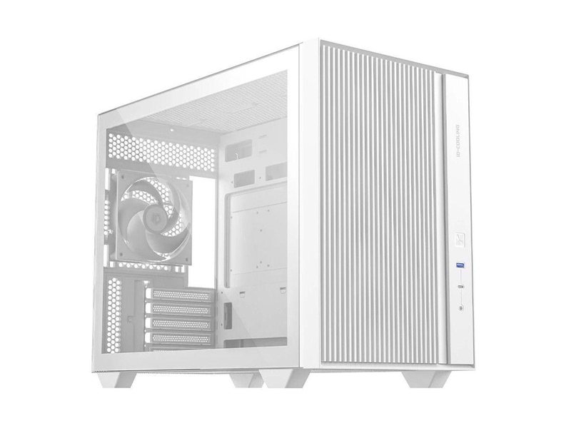 Корпус Case ID-Cooling FLOW 500 AIR White mATX/win TG/2 fans/Gen2 Type C/CPU 180mm/GPU 403mm/ no PSU