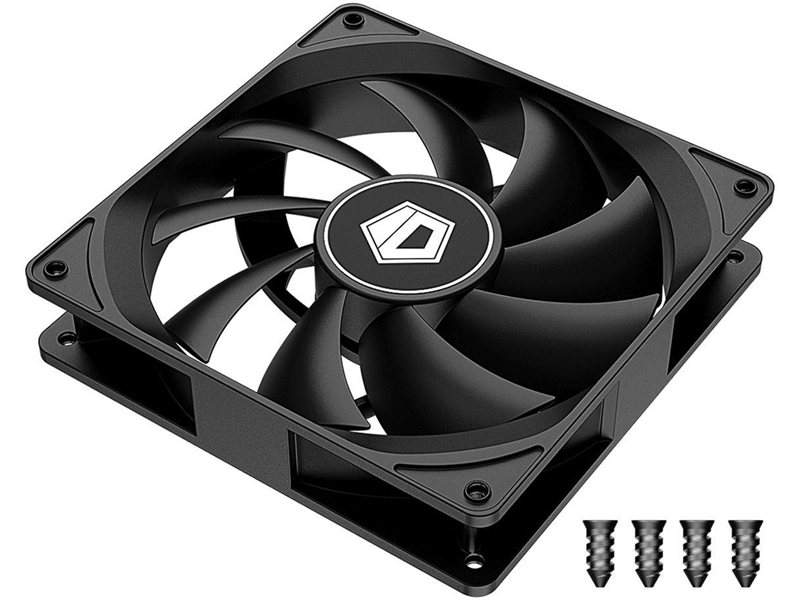 Вентилятор для корпуса ID-Cooling FL-12025K 120х120x25 черный 3-pin 21дБ Ret