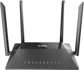 Роутер беспроводной D-Link DIR-853/URU/R3A AC1200 10/100/1000BASE-TX/4G ready черный