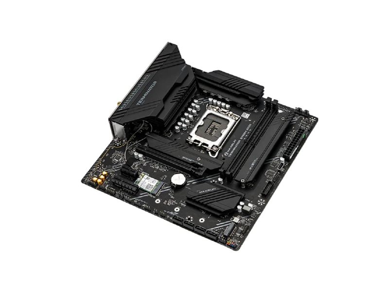 MAXSUN MS-Terminator B760M GKD5 WIFI (Socket 1700, mATX, 2*DDR5(96Gb), DP/HDMI, 4*SATA3, 3*M.2, 1xPCI-Ex16/1*PCIEx4/1*PCIEx1, 6*USB 2.0, 2*USB 3.2, LAN 1*2.5G, Wi-Fi 6, RTL)