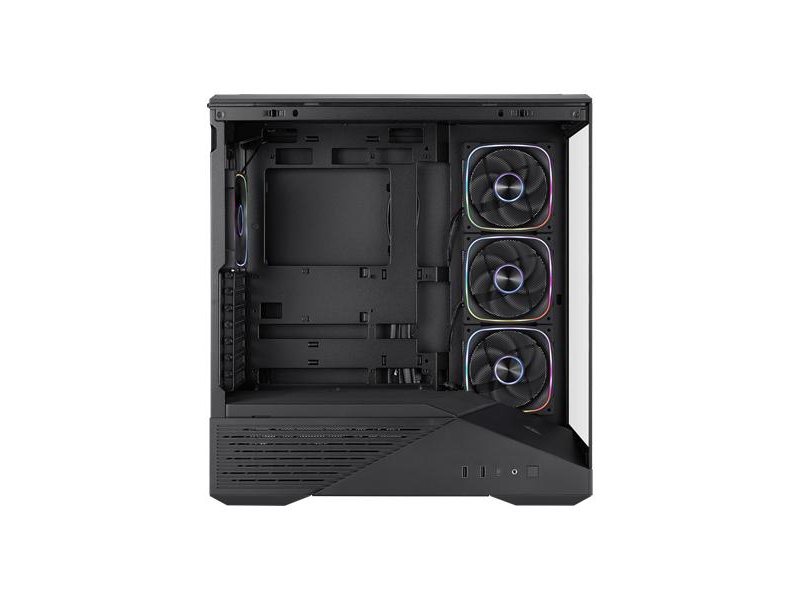 корпус 1STPLAYER GM7 ARGB Black / ATX / 4x120mm ARGB fans / GM7-BK-3FN7R-1FN7