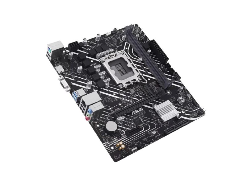 ASUS PRIME H610M-K ARGB (Socket 1700, mATX, 2xDDR5(96GB), VGA/HDMI 2.1, 1xPCIe 4.0x16/1xPCIe 3.0, 1xLAN, 4xSATA 6Gb/s, 1xM.2, 2xUSB 3.2, 4xUSB 2.0, 1xPS/2)