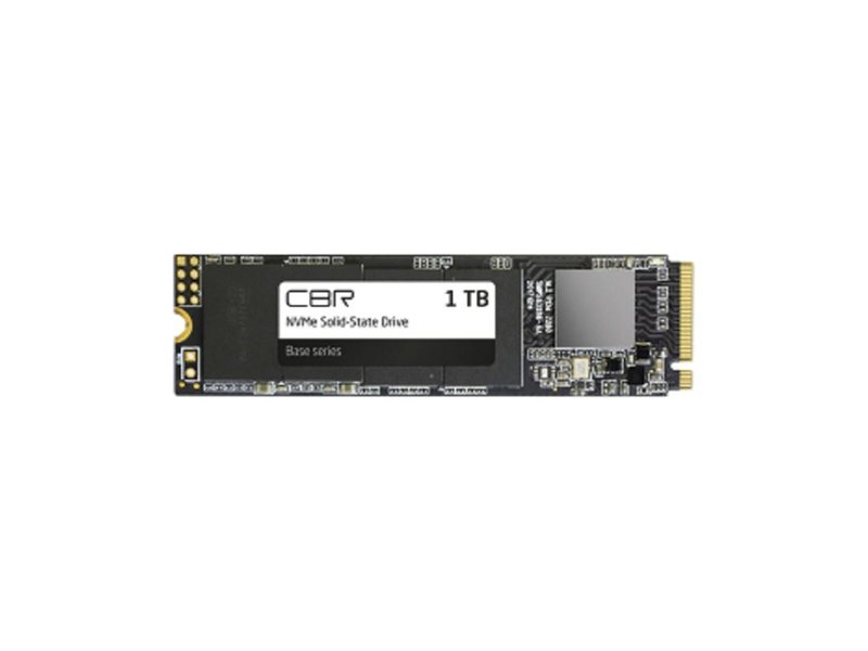 CBR SSD-001TB-M.2-BS24b, Внутренний SSD-накопитель, серия "Base", 1024 GB, 1TB, M.2 2280, PCIe 3.0 x4, NVMe 1.3, 3D TLC NAND, R/W speed up to 3300/2900 MB/s, TBW (TB) 500, OEM