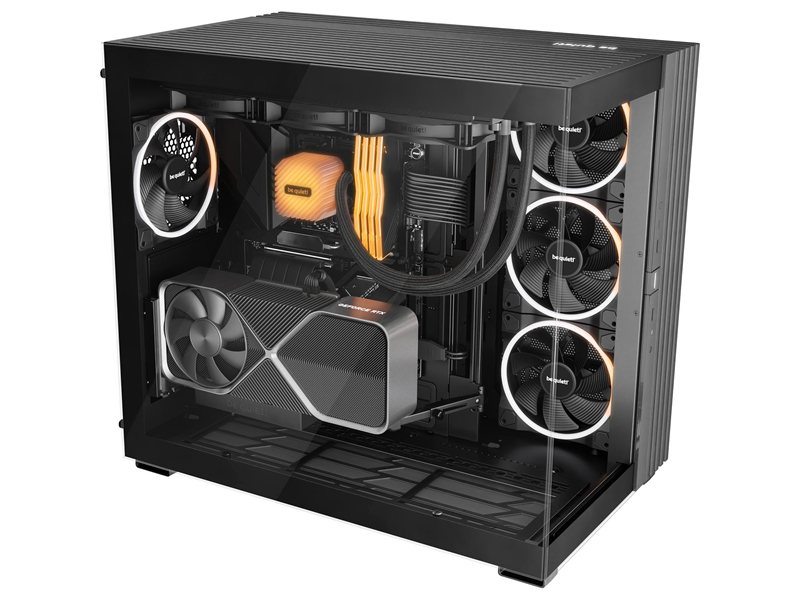 Корпус ПК без блока питания/ Case be quiet! LIGHT BASE 900 FX, Full-Tower, TG, 4x140mm ARGB, 2xUSB-A 3.2, 1xUSB 3.2 Type-C, XL-ATX, E-ATX, ATX, mATX, mITX Black