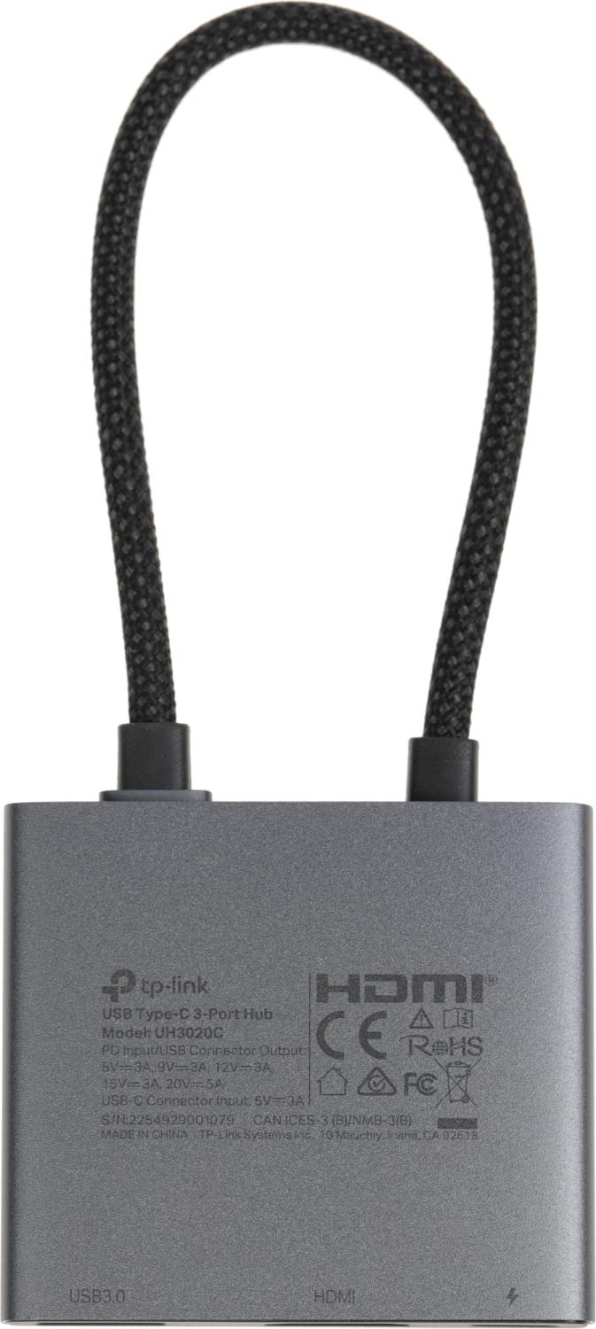 Разветвитель USB-C TP-Link UH3020C 1порт. серый