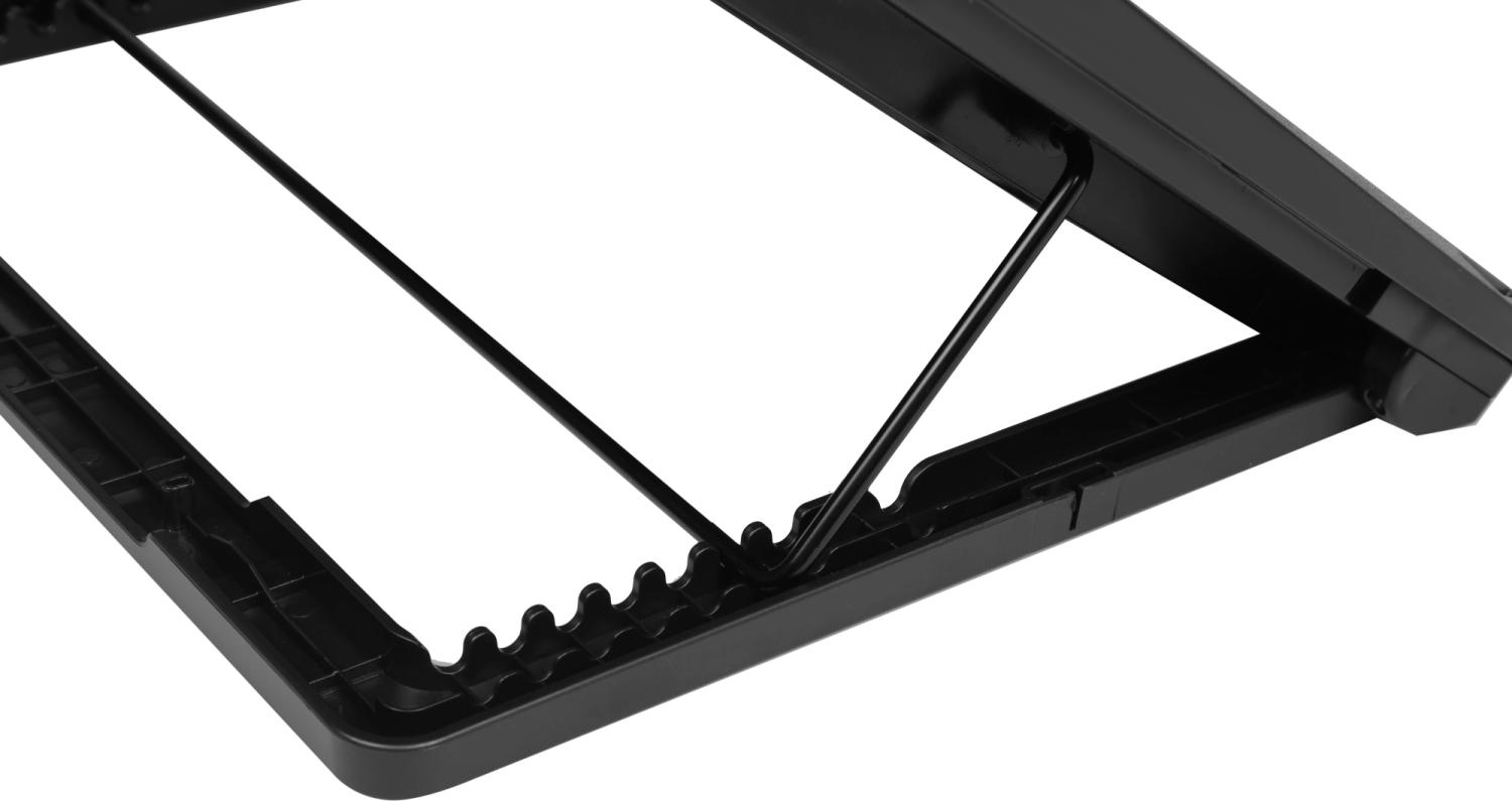 Подставка для ноутбука Digma D-NCP170-2x110RGB 18" 400x288x45мм 52дБ 2xUSB 2x 110ммFAN 1250г Fan-control металл/пластик черный
