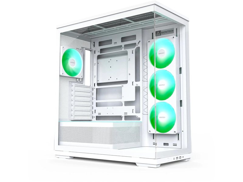 Корпус Montech TG3 белый без БП ATX 8x120mm 4x140mm 2xUSB3.0 audio bott PSU
