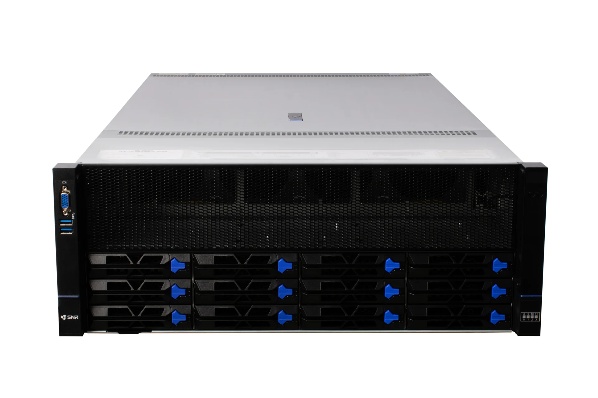 Серверная платформа SNR-SR4410LEG, 4U, AMD EPYC Gen4,5, DDR5, 12xHDD, 10GPU, резервируемый БП