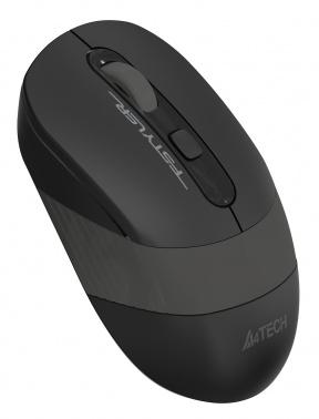 Мышь A4Tech Fstyler FG10S черный/серый оптическая 2000dpi silent беспров. USB для ноутбука 4but (FG10S GREY)
