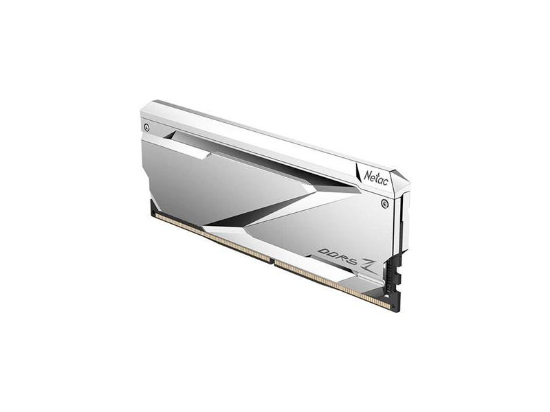 Оперативная память Netac Z RGB 32GB (2x16GB) DDR5-6600 (PC5-52800) C34 34-40-40-105 1.4V XMP Dual DIMM Kit Silver