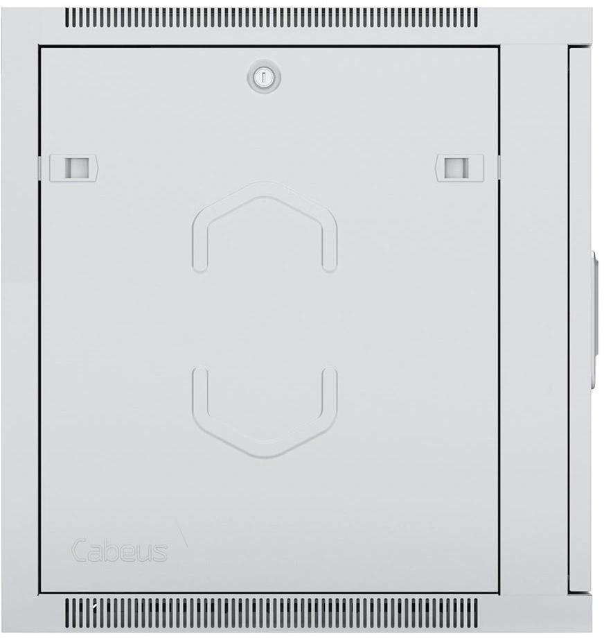 Шкаф коммутационный Cabeus (SH-05F-6U60/35) настенный 6U 600x350мм пер.дв.стекл 60кг серый 290мм 14кг 220град. 368мм IP20 сталь