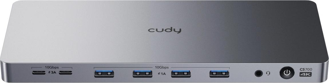 Разветвитель USB-C Cudy CS700 6порт. серебристый