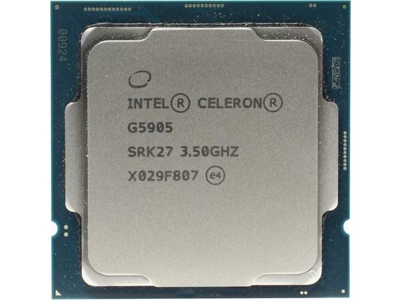 CPU Intel Celeron G5905 Comet Lake OEM {Base 3,50GHz, UHD 610, L3 4Mb, TDP 58W, S1200}