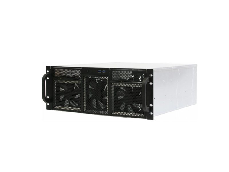 Procase RE411-D2H15-C-48 Корпус 4U server case,2x5.25+15HDD,черный,без блока питания,глубина 480мм,MB CEB 12"x10,5"