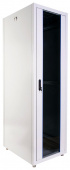 Шкаф коммутационный ЦМО (ШТК-Э-42.6.6-13АА) напольный 42U 600x600мм пер.дв.стекл металл 2 бок.пан. направл.под закл.гайки 710кг серый 515мм 77кг 180град. 1987мм IP20 сталь