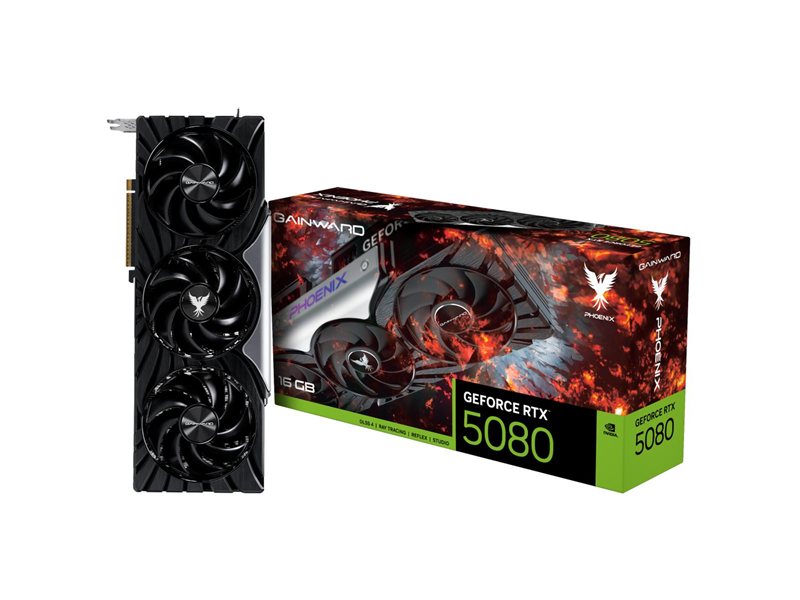 Видеокарта Gainward RTX5080 PHOENIX 16GB GDDR7 256bit 3xDP HDMI 3FAN RTL