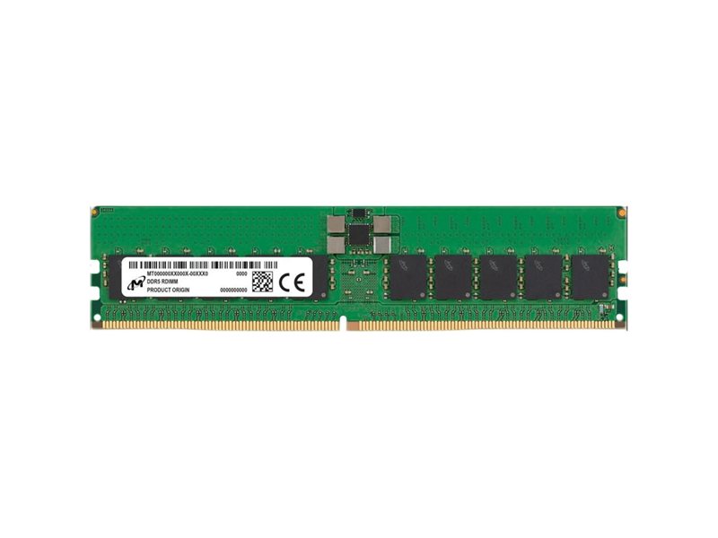 Память оперативная/ Micron 96GB DDR5 6400 MT/s CL52 DR ECC Registered DIMM 288pin
