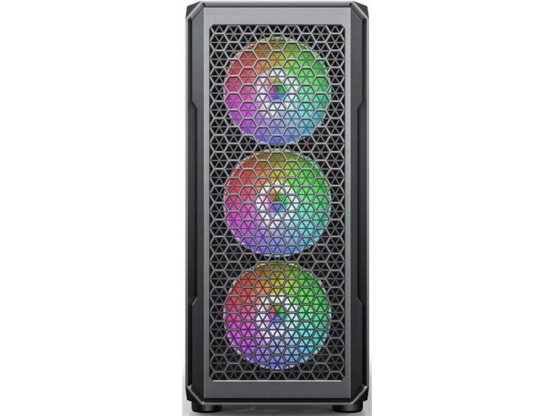 Корпус Accord 3338 black w/o PSU ATX 6x120mm 1xUSB2.0 1xUSB3.0 audio bott PSU