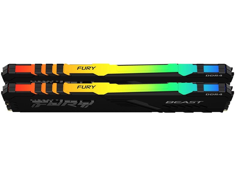 Память DDR4 2x8GB 3200MHz Kingston KF432C16BB2AK2/16 Fury Beast RGB RTL Gaming PC4-25600 CL16 DIMM UDIMM 288-pin 1.35В kit dual rank с радиатором Ret