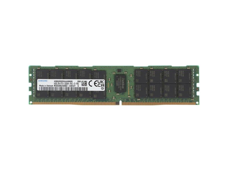 Модуль памяти RDIMM 64GB DDR4-3200 ECC REG M393A8G40AB2-CWE PULL SAMSUNG