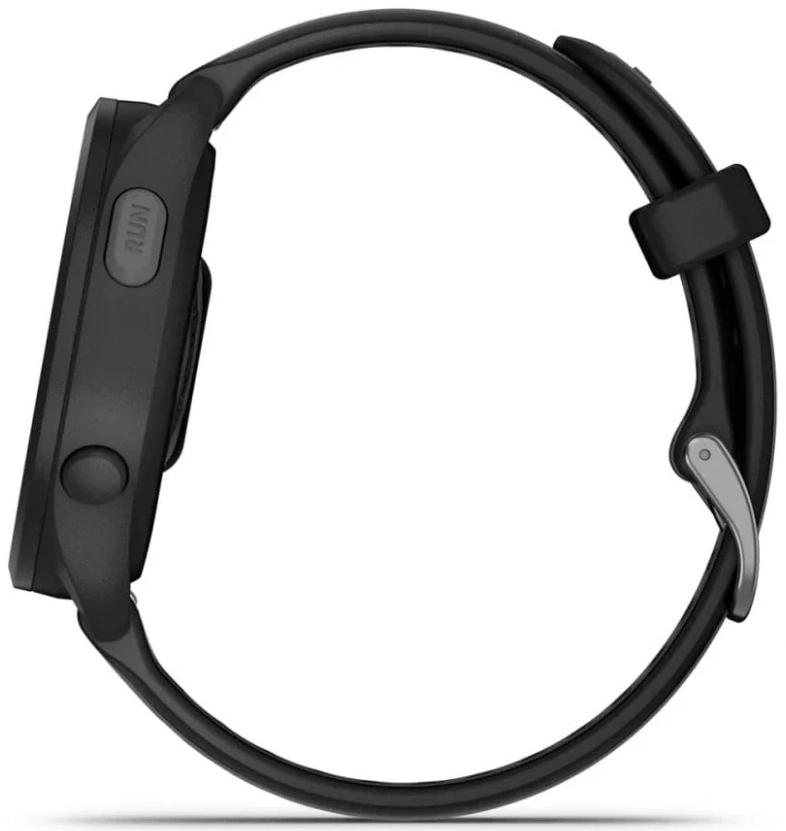 Смарт-часы Garmin Forerunner 165 30.4мм 1.2" AMOLED корп.черный рем.черный разм.брасл.:126-203мм (010-02863-20)