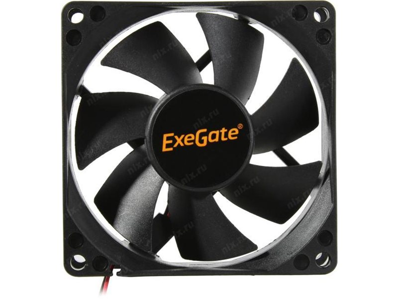 Exegate EX283381RUS Вентилятор ExeGate EX08025SM, 80x80x25 мм, Sleeve bearing (подшипник скольжения), Molex, 2000RPM, 25dBA