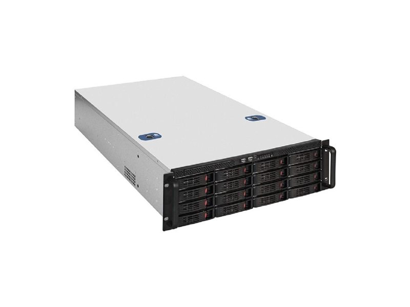 Exegate EX292421RUS Серверная платформа ExeGate Pro 3U660-HS16 <RM 19", высота 3U, глубина 660, Redundant БП 2x1000W, 16xHotSwap, USB>