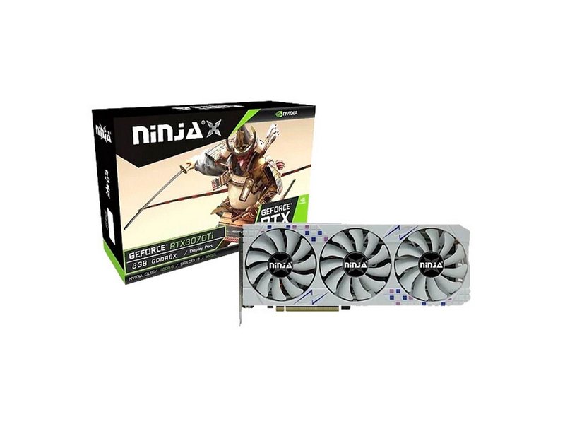 Видеокарта Ninja (Sinotex) RTX3070Ti 8GB GDDR6X 256bit 3xDP HDMI 3FAN RTL