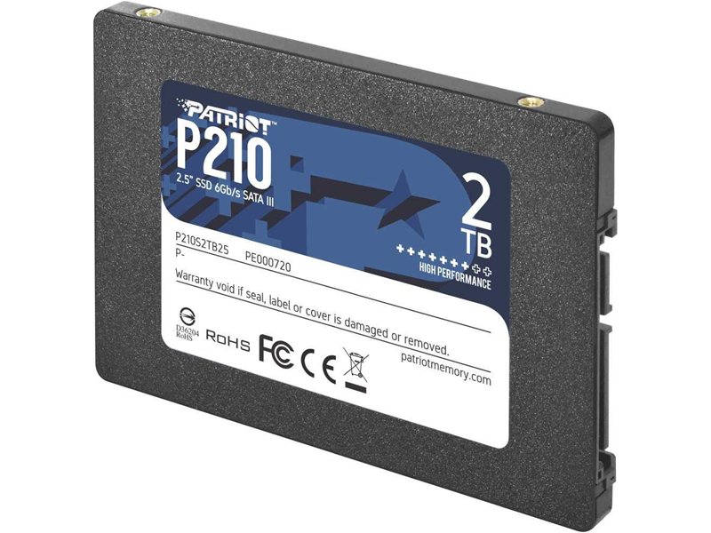 Накопитель SSD Patriot SATA-III 2TB P210S2TB25 P210 2.5"