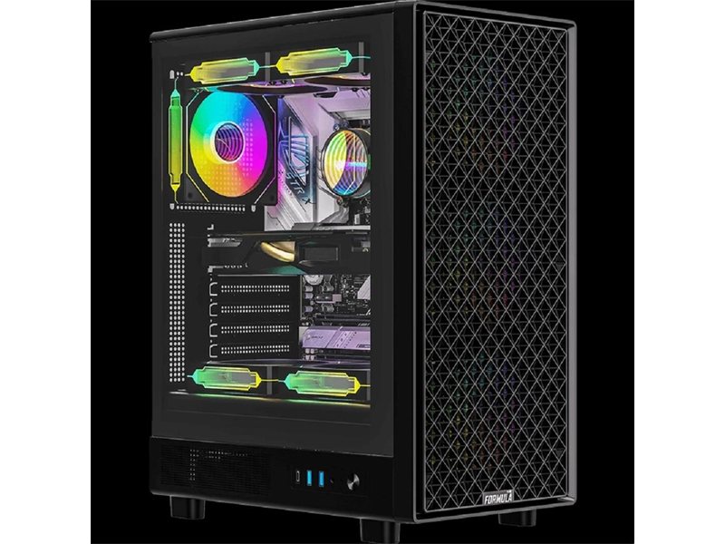 Корпус Formula Mana Dynamic черный без БП ATX 4x120mm 2x140mm 2xUSB3.0 audio bott PSU