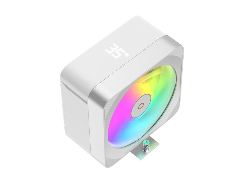 Кулер для процессора/ CPU Cooler Ocypus Delta A40 EX WH Digital (200W, 4-pin PWM, LED temp., 157mm, Al/Cu, 4x6mm, ARGB, 1x120mm, 60CFM, 31dBA, 1600RPM, S: 1851/1700/1200/115X, AM5/AM4, white)