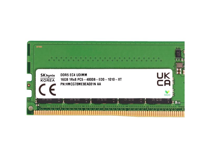 Hynix DDR5 16GB 4800MHz UDIMM ECC