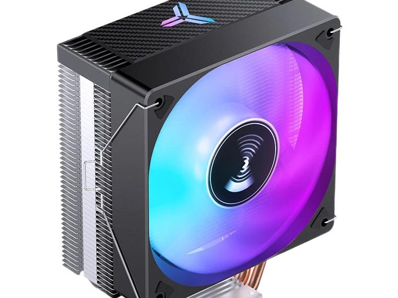 Кулер для процессора/ CPU Cooler JONSBO CR-1000E (210W, 4-pin PWM, 154mm, Al/Cu, 4x6mm, FRGB, 1x120mm, 59.48CFM, 32.0dBA, 1500RPM, S: 1700/1200/115X, Black)