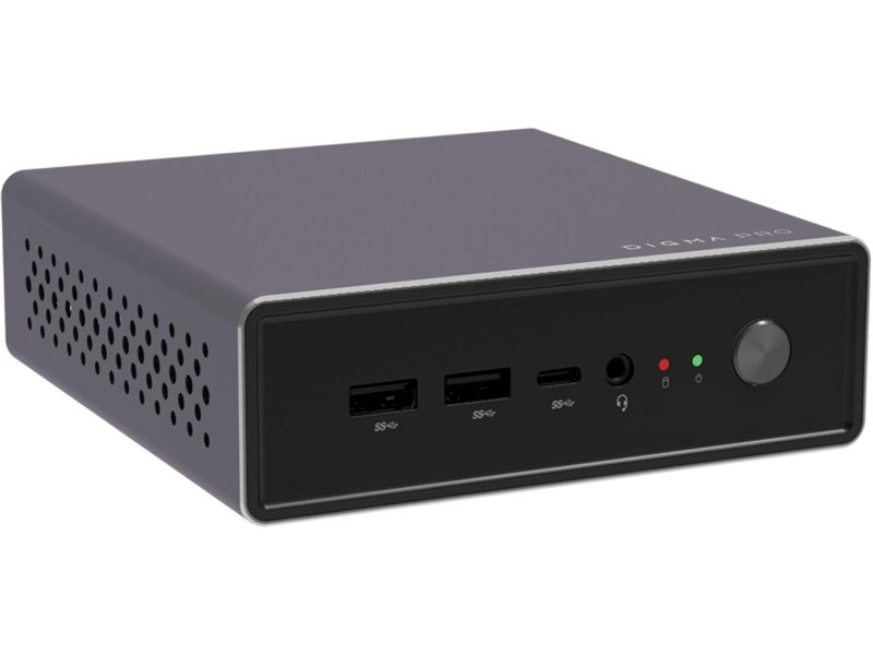Неттоп Digma Pro Minimax U1 i3 1215U (1.2) 8Gb SSD256Gb UHDG Windows 11 Pro GbitEth WiFi BT 60W темно-серый/черный (DPP3-8CXW01)