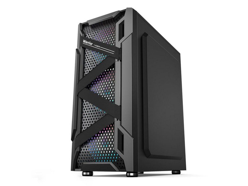 Корпус ALSEYE Warrior-B Mini-ITX/Micro ATX/ATX, USB2.0*2+HD Audio+USB3.0*1, H.D.D.(3.5")*2pcs+S.S.D(2.5")*2pcs, 354*185*413mm