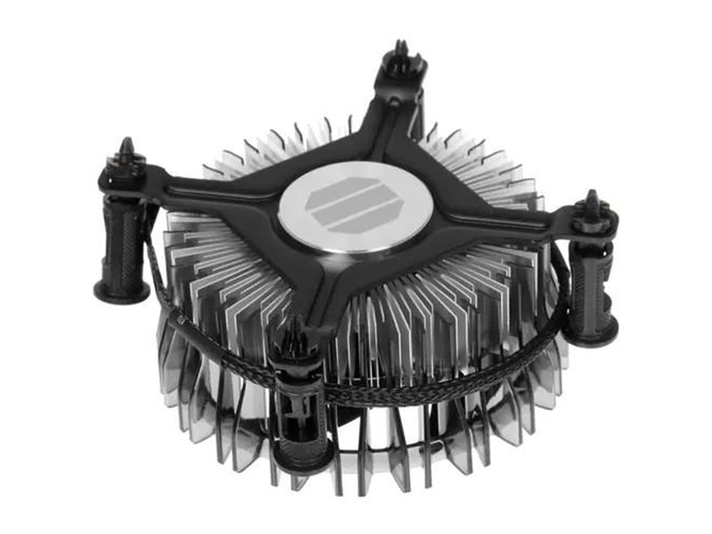 Кулер для процессора INTEL 65W S1700, 4-pin PWM, 90mm fan, Al, LAMINAR RS1, черный, M23905